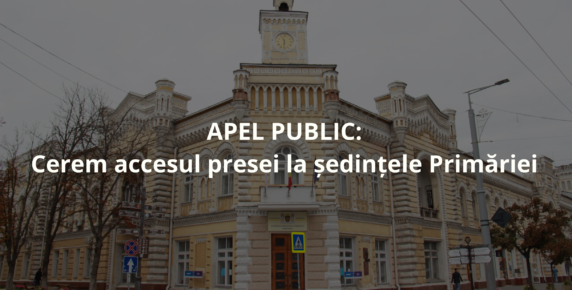 APEL PUBLIC: Cerem accesul presei la ședințele primăriei Image