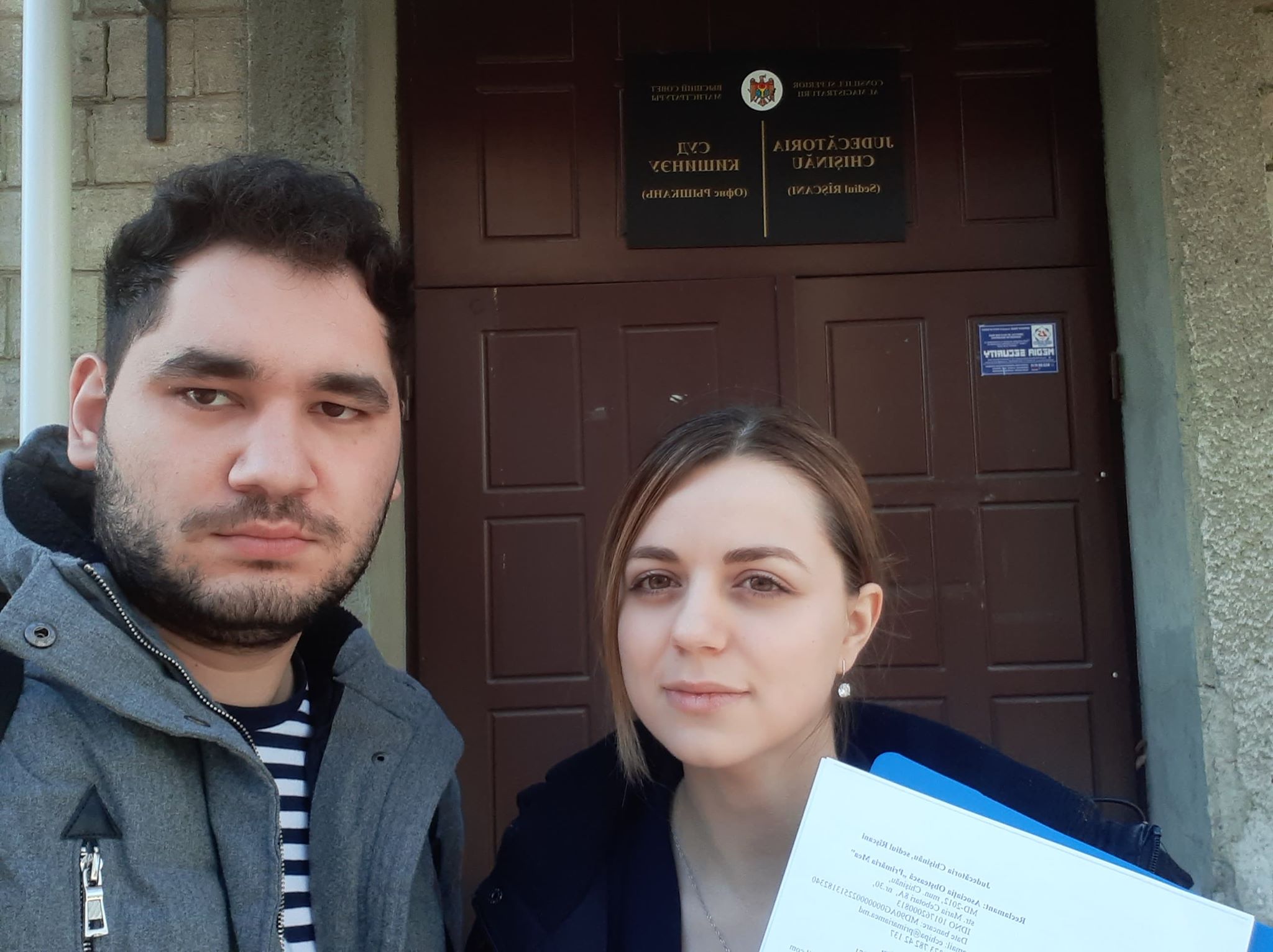 Colegii noștri, Cristina Voroneanu și Oleg Tomșa, prezenți la încă o ședință de judecată amânată. Februarie, 2020